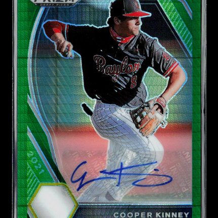 2021 Panini Prizm Draft Picks Cooper Kinney #PDP34 Green Auto