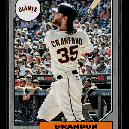 2022 Topps 1987 Topps Baseball Brandon Crawford #87TB-34 Silver /299