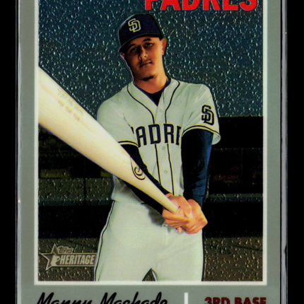 2019 Topps Heritage High Number Chrome Manny Machado #THC-520 /999