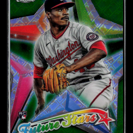 2022 Topps Chrome Josiah Gray #FS-15 Green 50/99 RC