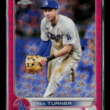 2022 Topps Chrome Trea Turner #75 Magenta LogoFractor /199