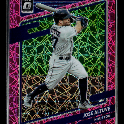 2021 Panini Donruss Optic Baseball Jose Altuve #195 Pink Velocity /249