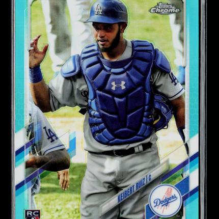 2021 Topps Chrome Keibert Ruiz #5 Aqua Wave Refractor RC /199