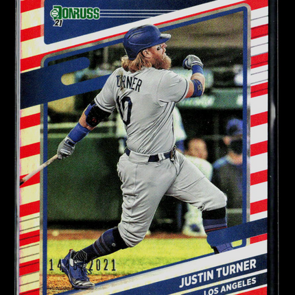2021 Panini Donruss Justin Turner #81 Independence Day /2021