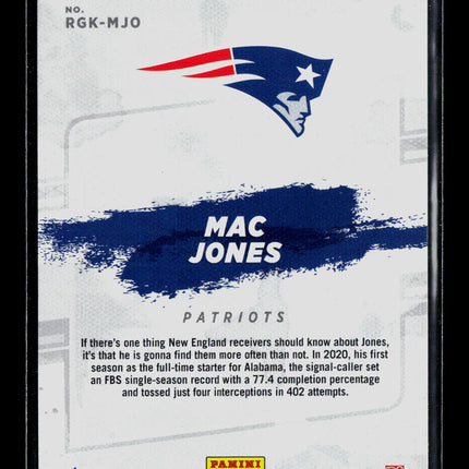 2021 Panini Donruss Mac Jones #RGK-MJO