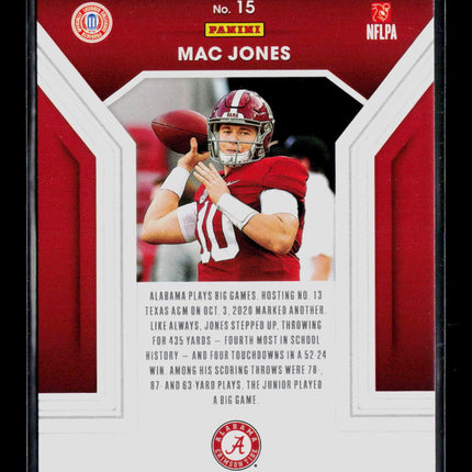 2021 Panini Contenders Draft Picks Mac Jones #15