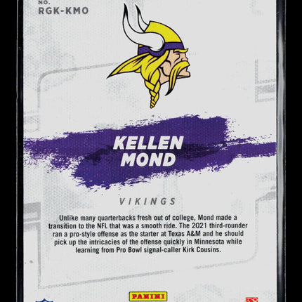 2021 Panini Donruss Football Kellen Mond #RGK-KMO