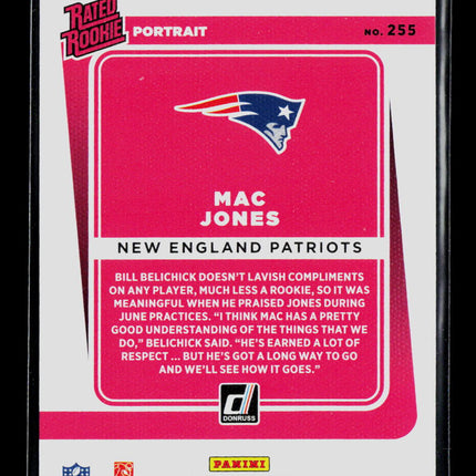 2021 Panini Donruss Mac Jones #255 Portrait