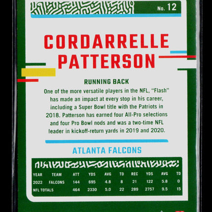 2023 Panini Donruss Football Cordarrelle Patterson #12 Press Proof Red