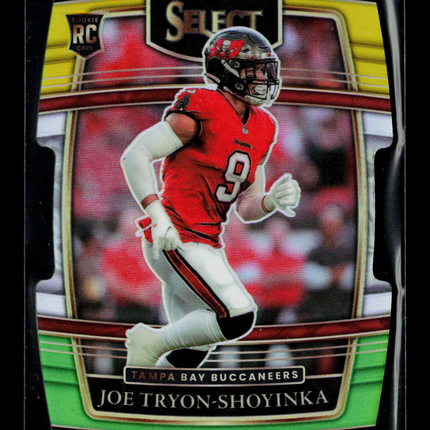 2022 Panini Select Football Joe Tryon-Shoyinka #89 Yellow Red Green Shock RC