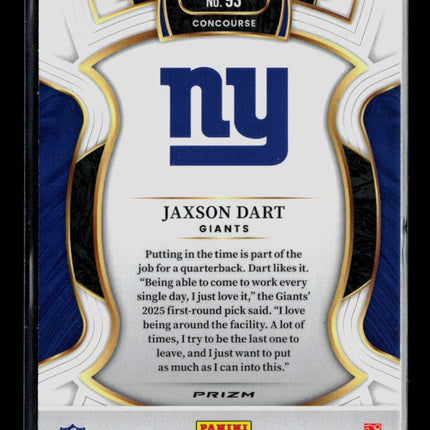 2026 Panini Select Jaxson Dart #93 RC Red Black Shock