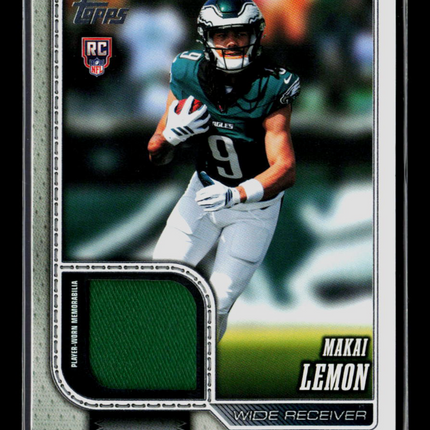 2026 Topps Flagship Football Makai Lemon #ROR-ML Jersey Relic RC