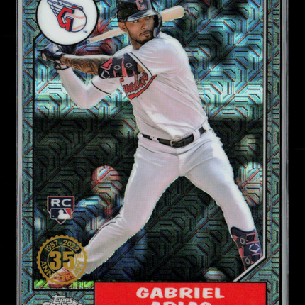2022 Topps Chrome Update Series Gabriel Arias #T87C-5 Mojo Refractor RC /199