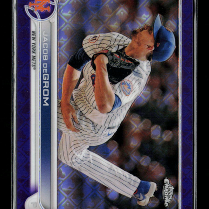 2022 Topps Chrome Jacob deGrom #78 Purple Logofractor Refractor /250