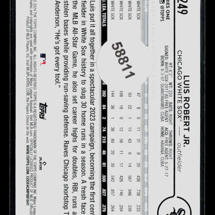 2024 Topps Luis Robert Jr. #249 Easter Egg