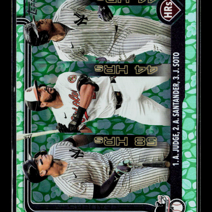 2025 Topps Series One Anthony Santander Aaron Judge Juan Soto #79 Green Leaves