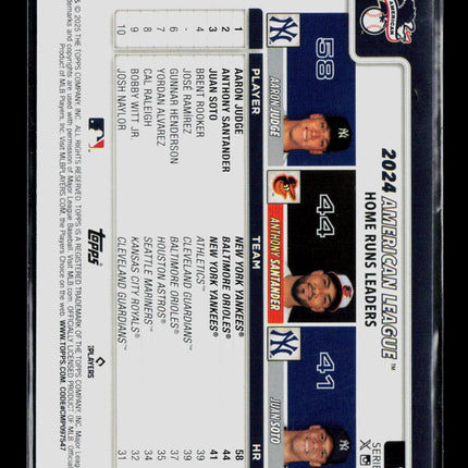 2025 Topps Series One Anthony Santander Aaron Judge Juan Soto #79 Green Leaves