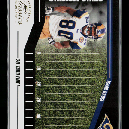 2005 Donruss Classics Stadium Stars Isaac Bruce #SS-40 Yard Line 119/250