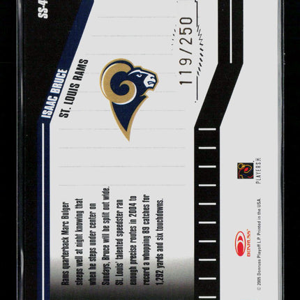 2005 Donruss Classics Stadium Stars Isaac Bruce #SS-40 Yard Line 119/250
