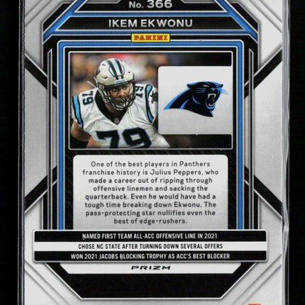 2023 Panini Prizm Football Ikem Ekwonu #366 Green RC