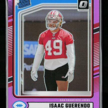 2024 Panini Donruss Optic Football Isaac Guerendo #336 Pink