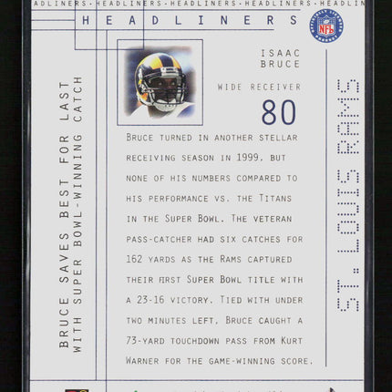 2000 Upper Deck MVP Isaac Bruce #H1