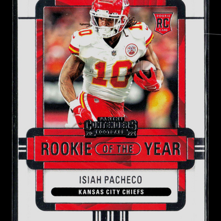 2023 Panini Contenders Isiah Pacheco #ROY-IPA