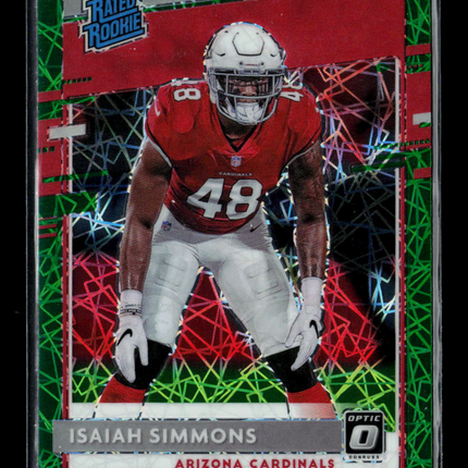 2020 Panini Donruss Optic Isaiah Simmons #199 Green Velocity
