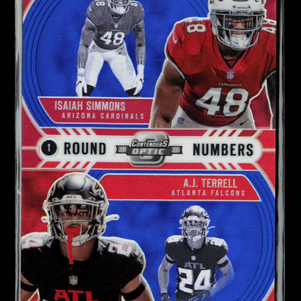 2021 Panini Contenders Optic A.J. Terrell Isaiah Simmons #RN14 36/99