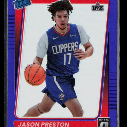 2022 Panini Donruss Optic Jason Preston #160 Purple Rookie