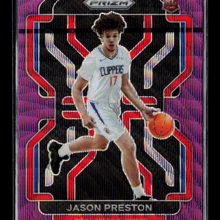 2021 Panini Prizm Jason Preston #327 Purple Wave RC