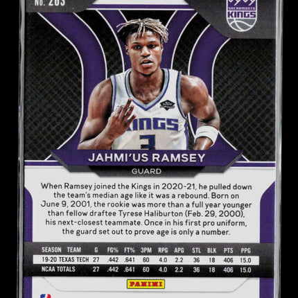 2021 Panini Prizm Jahmi'us Ramsey #263 RC