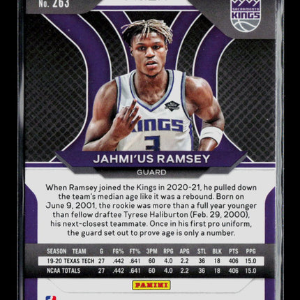 2021 Panini Prizm Jahmi'us Ramsey #263 Green RC
