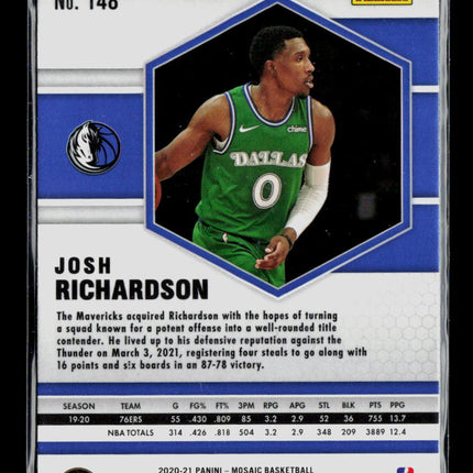 2021 Panini Mosaic Josh Richardson #148 Gold Wave