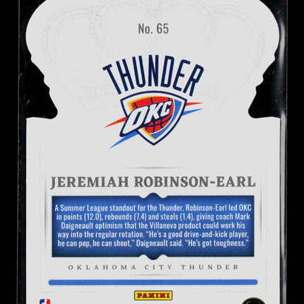 2022 Panini Crown Royale Jeremiah Robinson-Earl #65 Red