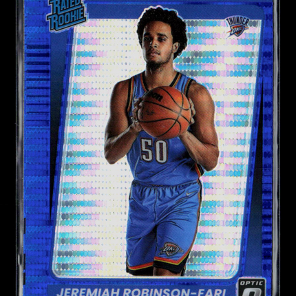 2022 Panini Donruss Optic Jeremiah Robinson-Earl #170 Blue Pulsar