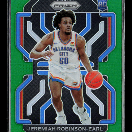 2021 Panini Prizm Basketball Jeremiah Robinson-Earl #319 Green RC