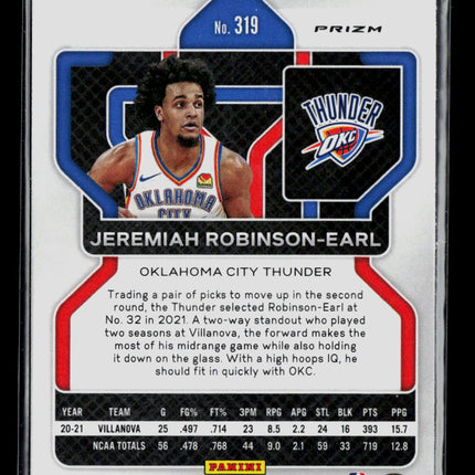 2021 Panini Prizm Jeremiah Robinson-Earl #319 Green RC