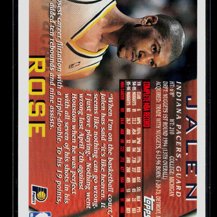 1996 Topps Jalen Rose #120