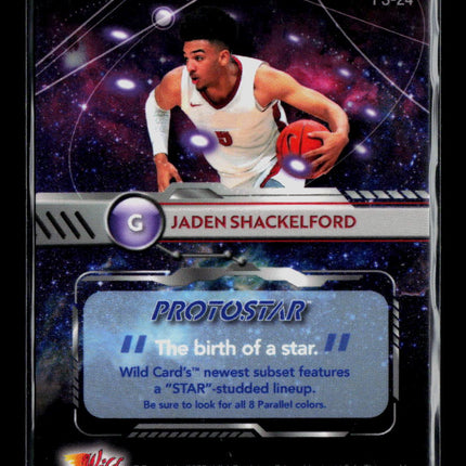 2022 Wild Card Alumination Protostar Jaden Shackelford #PS-24 15/60
