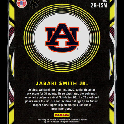 2022 Panini Chronicles Draft Picks Jabari Smith Jr. #ZG-JSM RC