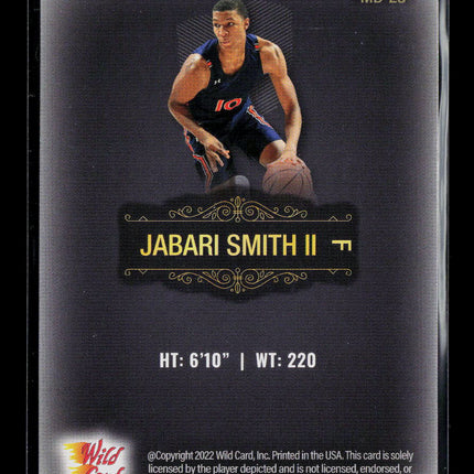 2022 Wild Card Matte Jabari Smith II #MB-28