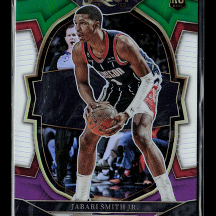 2023 Panini Select Jabari Smith Jr. #69 Green/Purple Prizm RC