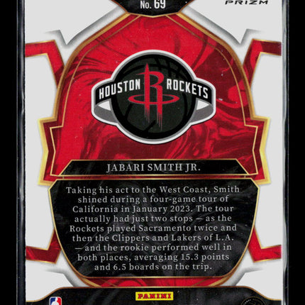 2023 Panini Select Jabari Smith Jr. #69 Blue RC