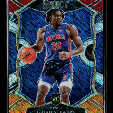 2021 Panini Select Isaiah Stewart #76 Red Orange Shimmer Prizm RC