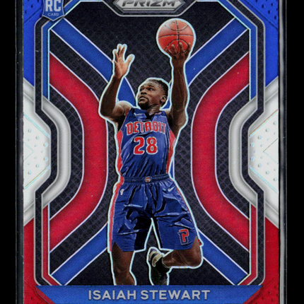 2021 Panini Prizm Isaiah Stewart #254 Red White and Blue RC