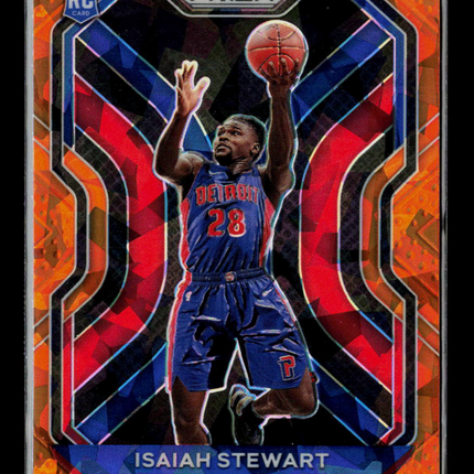 2021 Panini Prizm Isaiah Stewart #254 Orange Ice RC