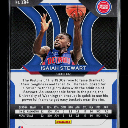 2021 Panini Prizm Isaiah Stewart #254 RC