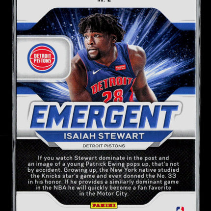 2021 Panini Prizm Isaiah Stewart #2 RC