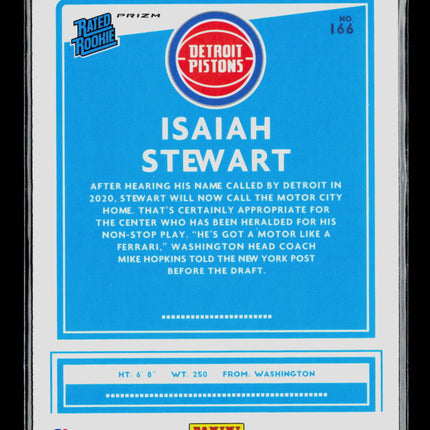 2021 Panini Donruss Optic Isaiah Stewart #166 Green Pulsar